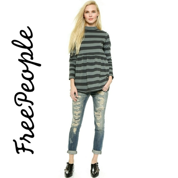 Free People Tops - 🌟HP🌟 Free People Mod About It Striped Tunic Top
